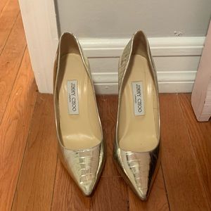 Jimmy choo stilettos. Size 38. Silver.